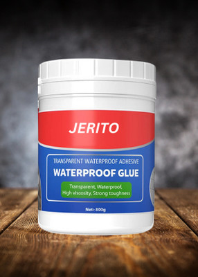 JERITO Waterproof Transparent Crack Seal Glue 300g with brush Crack Filler(300 g)