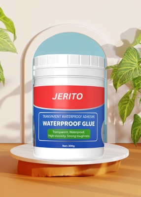 JERITO Crack Seal Glue Transparent Waterproof Leakage Solution for Pipe roof Wall Tiles Crack Filler(300 g)
