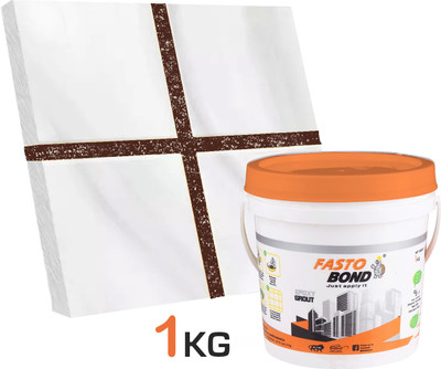 Fastobond 1 Kg Epoxy Tile Grout 3 Components Nut brown Silver Crack Filler(1 kg)