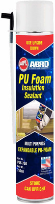 ABRO PUF-750 Multipurpose Expandable PU Foam Insulation Sealant Spray for Window, Tile, Door & AC Gaps Crack Filler(750 ml)