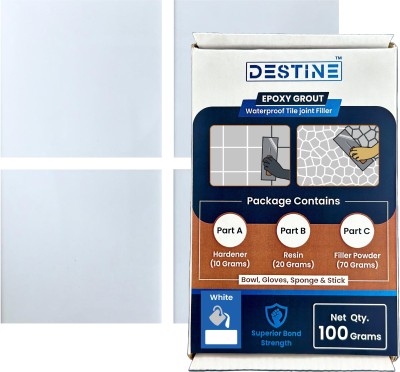 Destine Epoxy Grout for Tiles (Colour : White) |Tile Grout|Tile Joint Filler| Crack Filler(100 g)