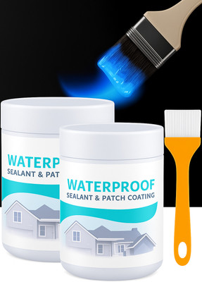 Zx Transparent Waterproof Glue for Roof Water Leakage Glue pack of 2 Crack Filler(300 g)