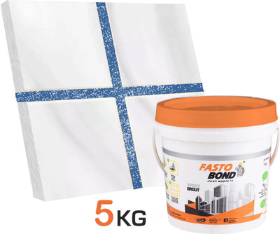 Fastobond 5 Kg Epoxy Tile Grout 3 Components Shapare Silver Crack Filler(5 kg)