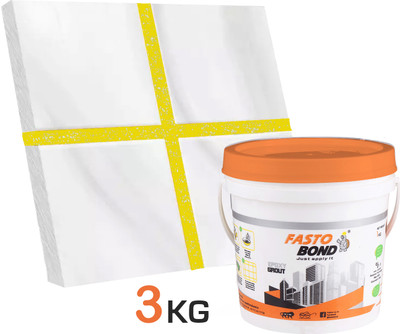Fastobond 3 Kg Epoxy Tile Grout 3 Components Yellow Silver Crack Filler(3 kg)