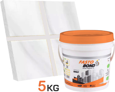 Fastobond 5 Kg Epoxy Tile Grout 3 Components White Solid Crack Filler(5 kg)