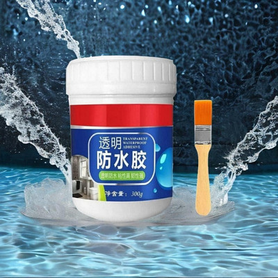 KM CREATION Transparent Waterproof Glue for Roof, Walls, Surface Leakage Crack Seal Agent K3 Adhesive(300 g)