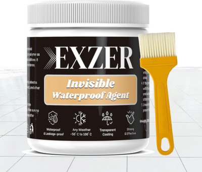 Exzer Waterproof Glue for Roof with Brush Transparent Water Leakage liquid Sealant Crack Filler(300 ml)