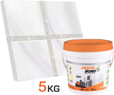 Fastobond 5 Kg Epoxy Tile Grout 3 Components White Silver Crack Filler(5 kg)