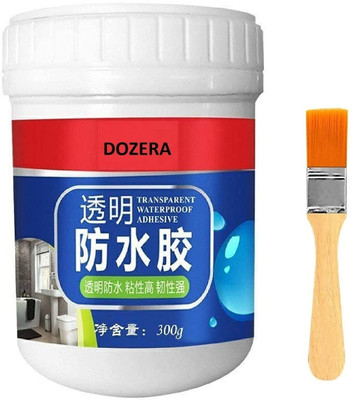 DOZERA Transparent Waterproof Glue 300g with Brush for any surface Crack Seal Agent. Crack Filler(300 g)