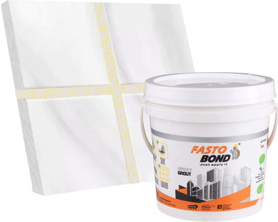 Fastobond GlitterEpoxy Tile Grout 3 Components White Golden Crack Filler(5 kg)