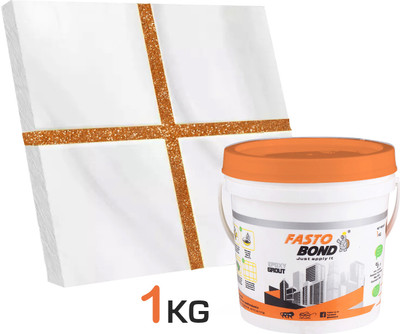 Fastobond 1 Kg Epoxy Tile Grout 3 Components Sand stone Silver Crack Filler(1 kg)