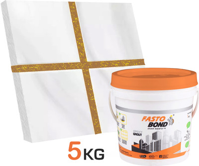 Fastobond 5 Kg Epoxy Tile Grout 3 Components Coffee brown Golden Crack Filler(5 kg)