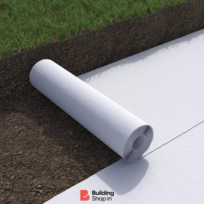 Buildingshop Geo Textile Cloth120 Gsm (5 Ft X 40 Ft)(200 Sq Ft)/Geo Membrane Waterproof Roof Crack Filler(2.6 kg)