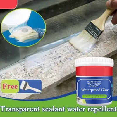KEZIFY Transparent Waterproof Glue Adhesive Leakage Crack Filler, Anti-Leakage Agent Crack Filler(300 g)