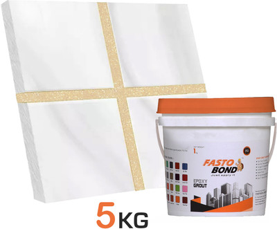 Fastobond 5 Kg Epoxy Tile Grout 3 Components Iveory Silver Crack Filler(5 kg)