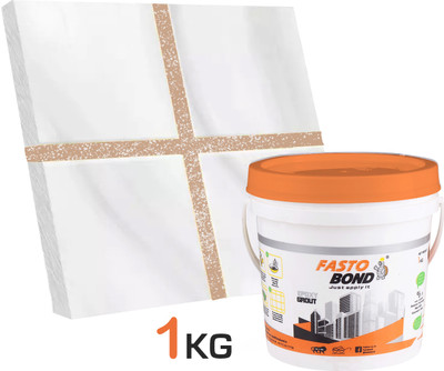 Fastobond 1 Kg Epoxy Tile Grout 3 Components Silk Silver Crack Filler(1 kg)