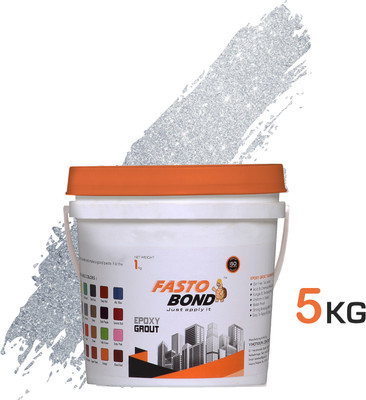 Fastobond Full Glitter 1 Kg Epoxy Tile Grout 3 Components Sp. Silver Crack Filler(5 kg)