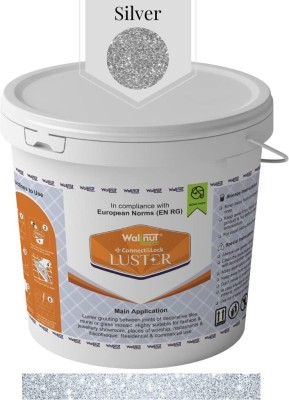 Wallnut C&L Luster 2 Component Epoxy Luster Grout Super Shiny Smooth Finish (Silver) Crack Filler(1 kg)