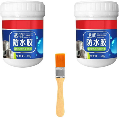 KM CREATION Crack Seal Agent Roof Water Leakage Solution Transparent Glue Waterproofing K4 Adhesive(300 g)