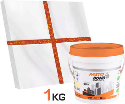 Fastobond 1 Kg Epoxy Tile Grout 3 Components Kesar Golden Crack Filler(1 kg)