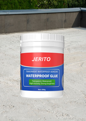 JERITO Transparent Waterproof Glue Anti Leakage Agent Sealant glue Roof 300gm Crack Filler(300 g)