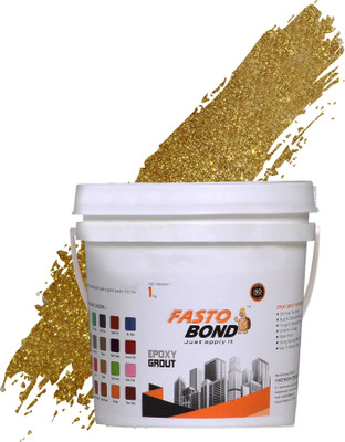 Fastobond Golden Sparkle-Glitter Epoxy Tile Grout 3 Components Crack Filler(1 kg)
