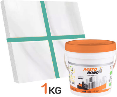 Fastobond 1 Kg Epoxy Tile Grout 3 Components Olive green Solid Crack Filler(1 kg)