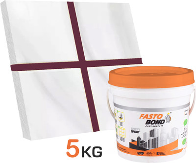 Fastobond 5 Kg Epoxy Tile Grout 3 Components Burgundy Solid Crack Filler(5 kg)