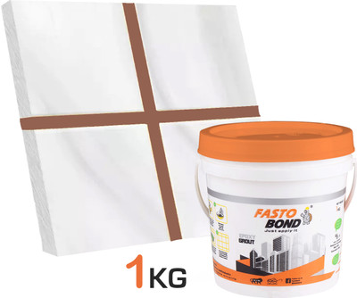 Fastobond 1 Kg Epoxy Tile Grout 3 Components C brown Solid Crack Filler(1 kg)