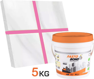 Fastobond 5 Kg Epoxy Tile Grout 3 Components Baby pink Solid Crack Filler(5 kg)