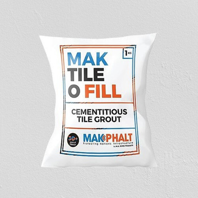 MAKPHALT Mak Tile-O-Fill Dark Brown Grout Cement Based Polymerized Joint Crack Filler(1 kg)