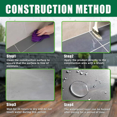 ASTOUND Water-Based Waterproof Coating Liquid Sealant Crack Filler(300 g)