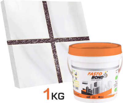 Fastobond 1 Kg Epoxy Tile Grout 3 Components Dark brown Silver Crack Filler(1 kg)