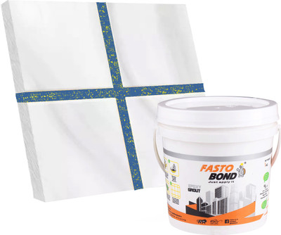 Fastobond GlitterEpoxy Tile Grout 3 Components Alpen Blue Golden Crack Filler(5 kg)