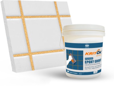 KRIYOK Premium Epoxy Tiles Grout | Silver Glitter Tiles Epoxy Grout (Inca Gold) Crack Filler(1 kg)
