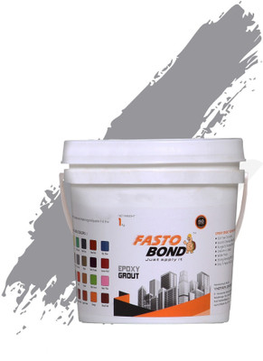 Fastobond Epoxy Tile Grout 3 Components STEEL GRAY COLOR Crack Filler(1 kg)