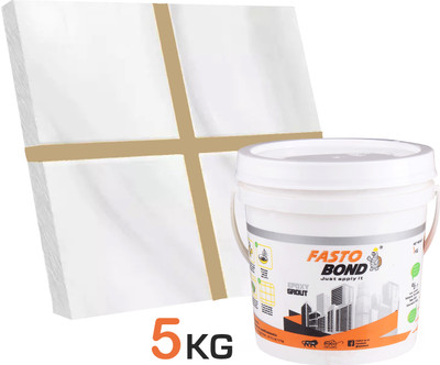 Fastobond 5 Kg Epoxy Tile Grout 3 Components Iveory Solid Crack Filler(5 kg)