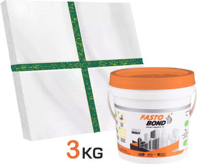 Fastobond 3 Kg Epoxy Tile Grout 3 Components Green Golden Crack Filler(3 kg)