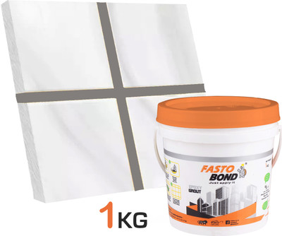 Fastobond 1 Kg Epoxy Tile Grout 3 Components Platinum gray Solid Crack Filler(1 kg)