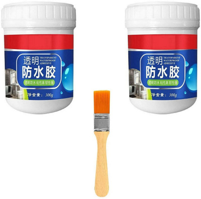 TMM Transparent Waterproof Glue for Roof, Walls, Surface Leakage Crack Seal Agent K4 Adhesive(300 g)