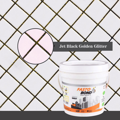 Fastobond GlitterEpoxy Tile Grout 3 Components Black Golden Crack Filler(1 kg)