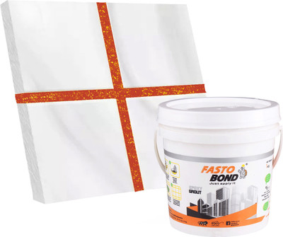 Fastobond 5 Kg Epoxy Tile Grout 3 Components Tera red� Golden Crack Filler(5 kg)
