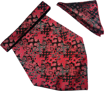 VOICI VOICI Paisley Design Cravats & Pocket Square Cravat(Pack of 1)