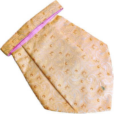 VOICI Yellow color Self Design Cravat(Pack of 1)