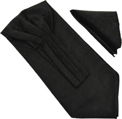 VOICI Mens Ascot Necktie and Pocket Square Cravat(Pack of 1)