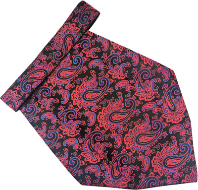 VOICI Mens Cravats Necktie Red & Blue Color Cravat(Pack of 1)
