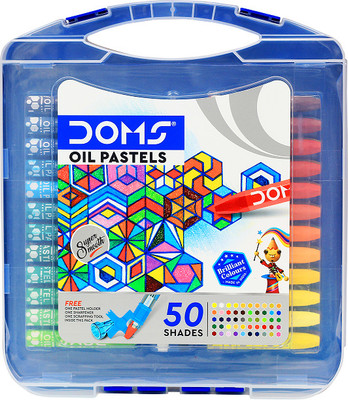DOMS Oil Pastel 50 Shades(Hexagonal)(Set of 1, Multicolor)