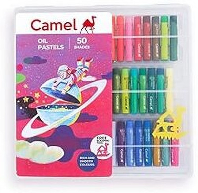 Camel Oil Pastels(Set of 50, Multicolor)