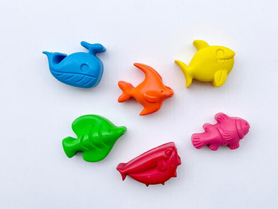 Nandscreations Wax Croyons,6pcs(Set of 6, Multicolor)