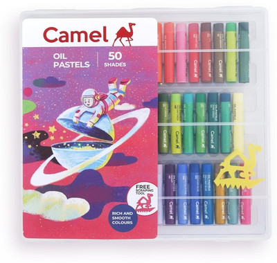 Camlin 4329540 - CAMEL OIL PASTELS 50 SHADES(Multicolor)